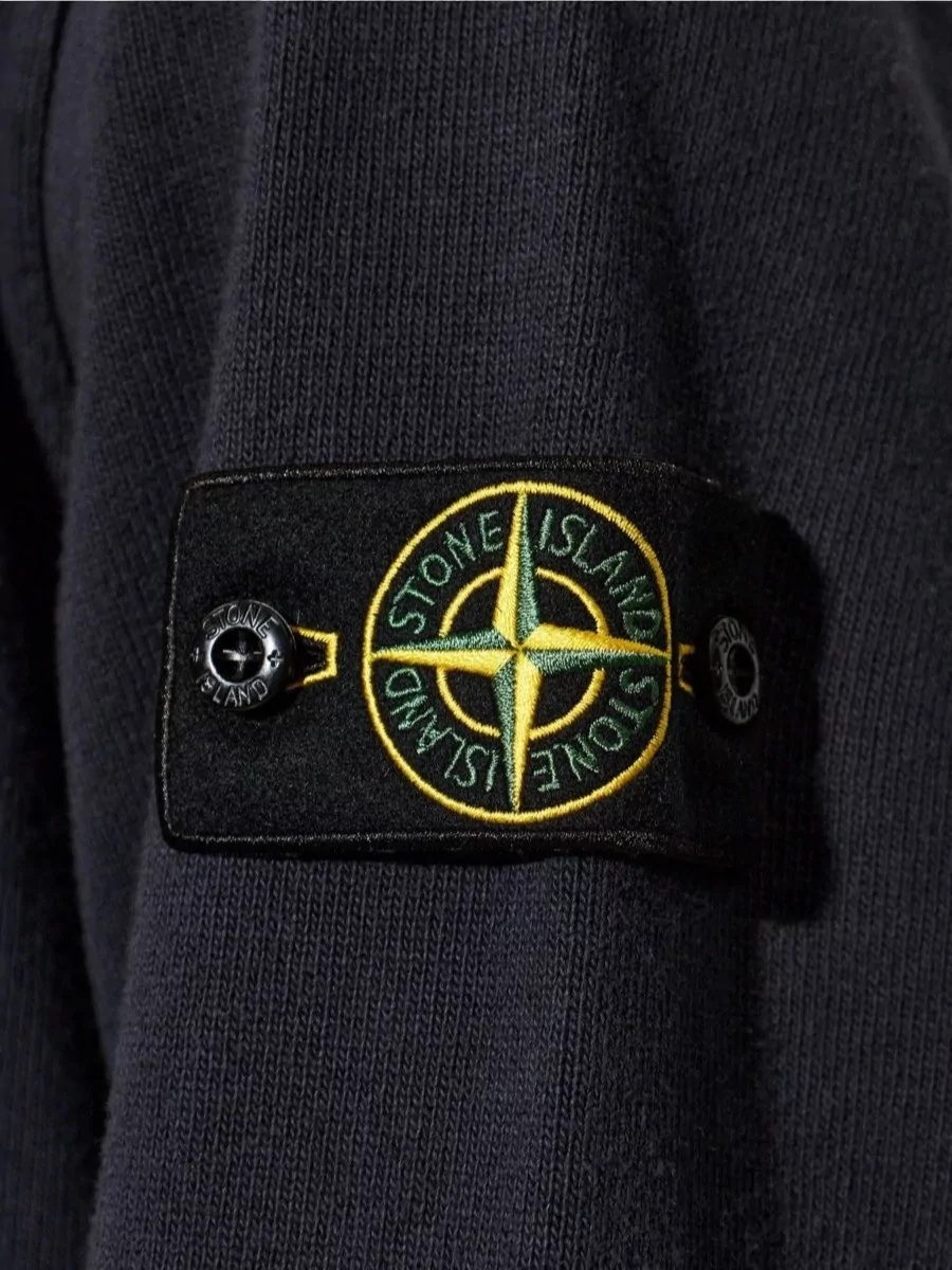 Stone Island Cotton Long-Sleeve Polo Shirt