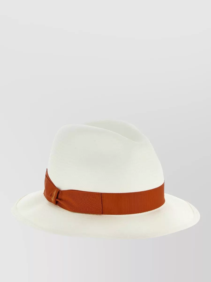 Borsalino straw monica fedora hat
