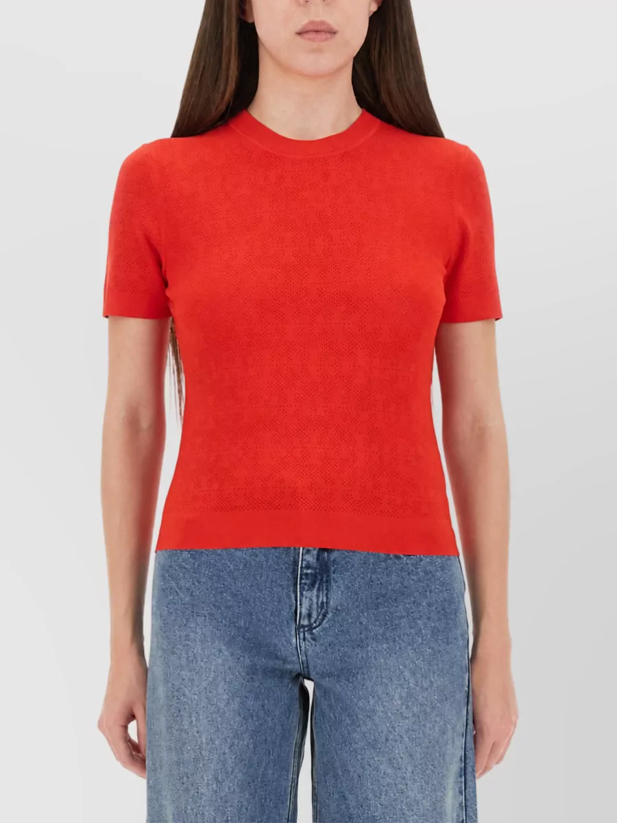 Tory Burch Jacquard jersey t-shirt