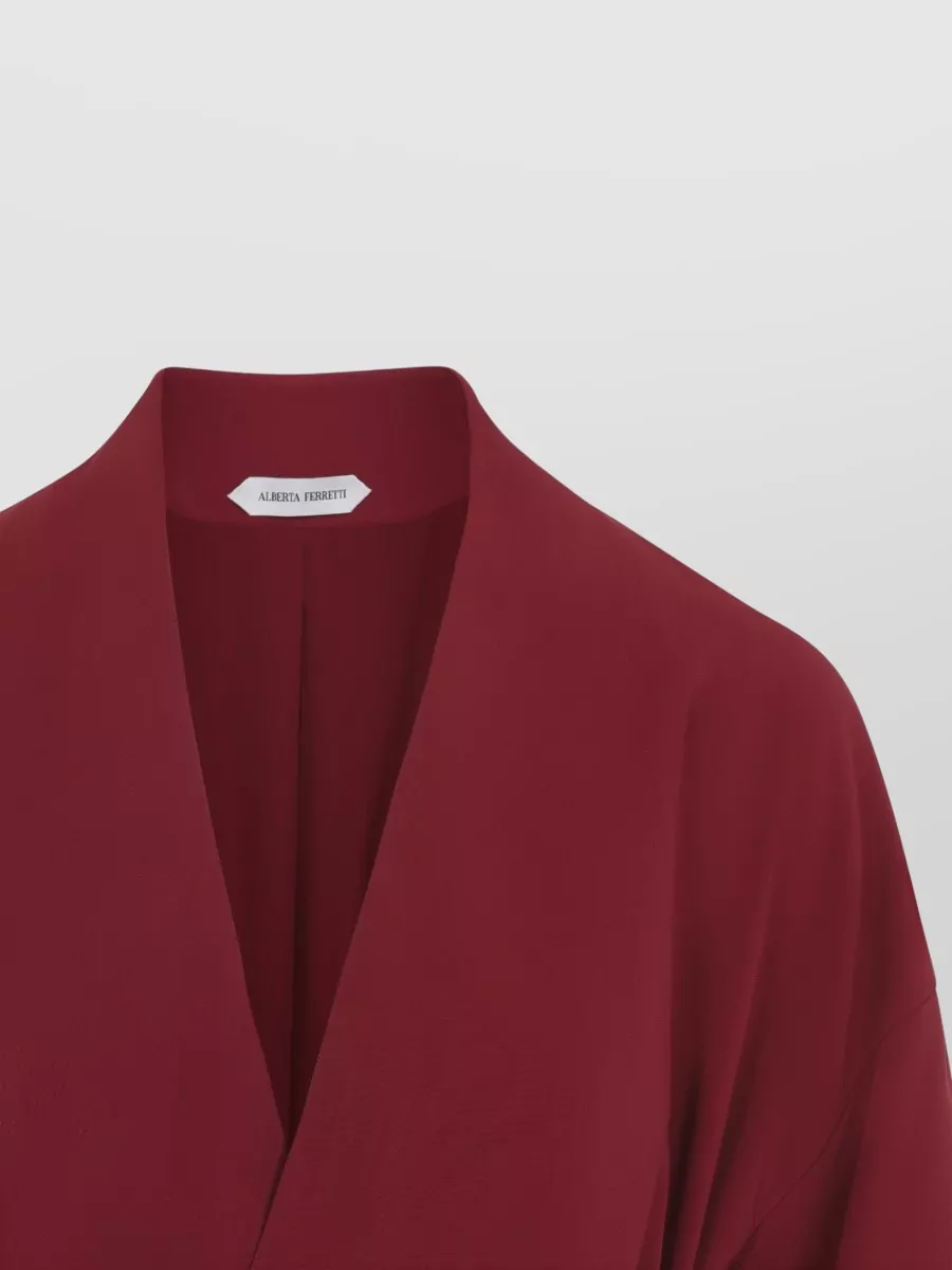 Alberta Ferretti Wrap Cady Suit Jacket