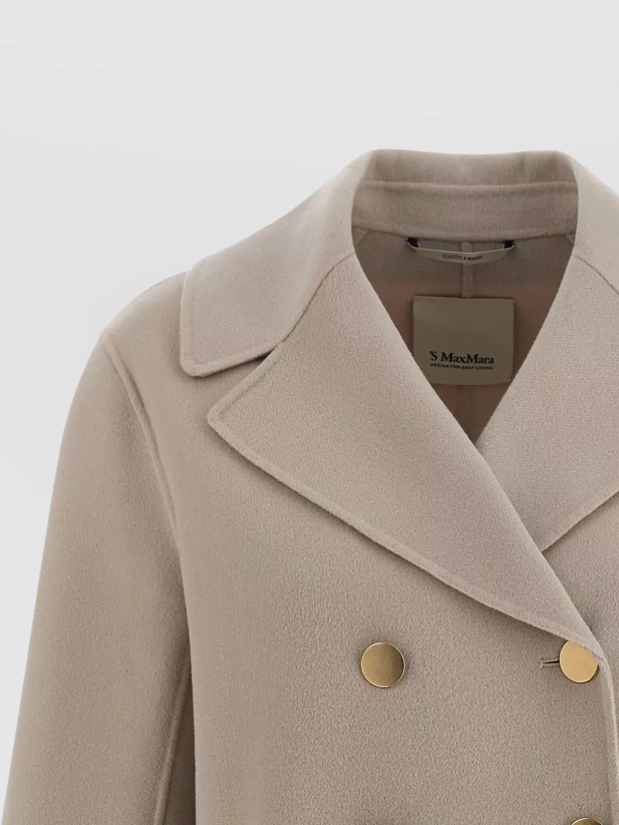 S Max Mara Virgin Wool Double-Breasted Blazer