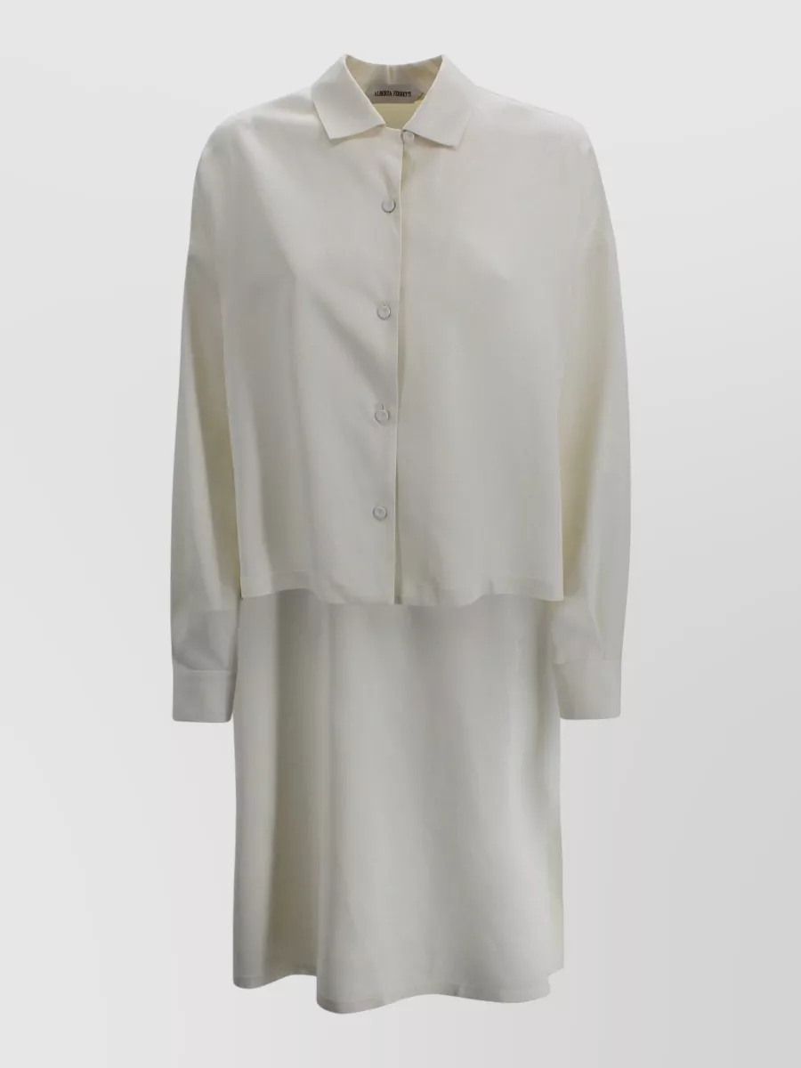 Alberta Ferretti cropped cotton shirt