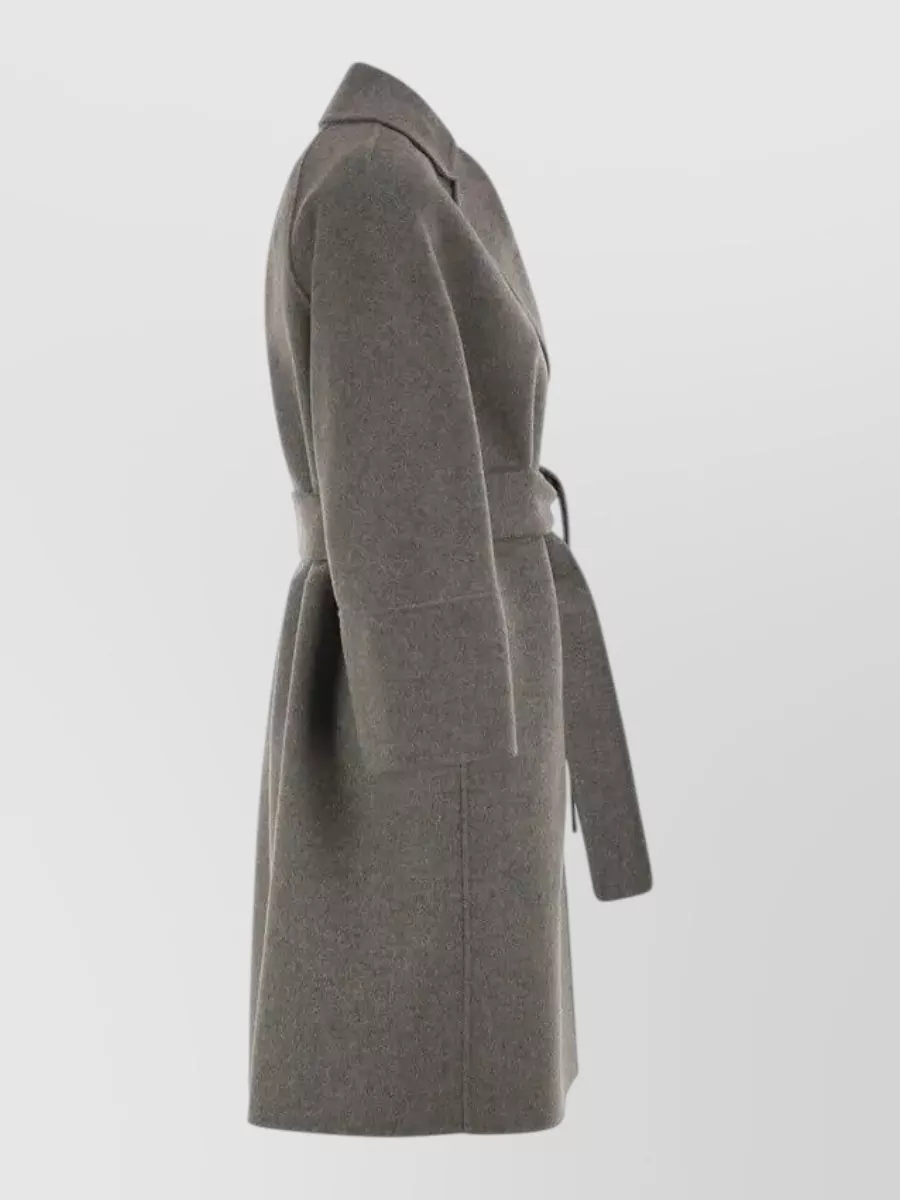 S Max Mara Virgin Wool Belted Short Coat
