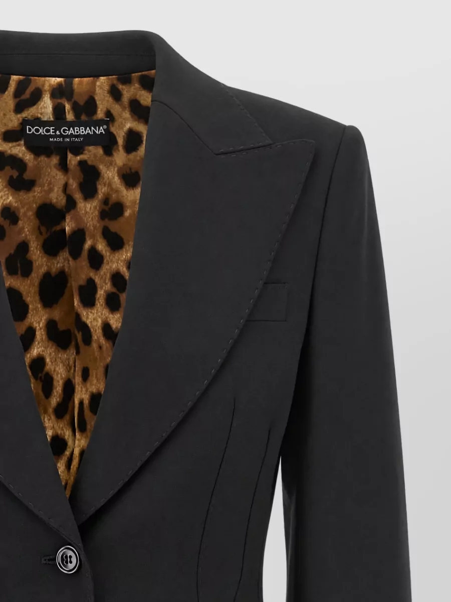 Dolce&Gabbana Virgin Wool Single-Breasted Blazer