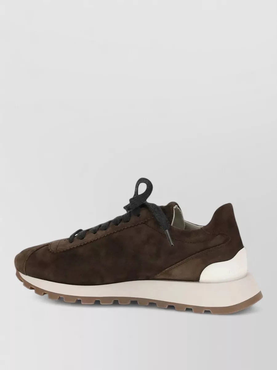 Brunello Cucinelli Suede Low-Top Sneakers