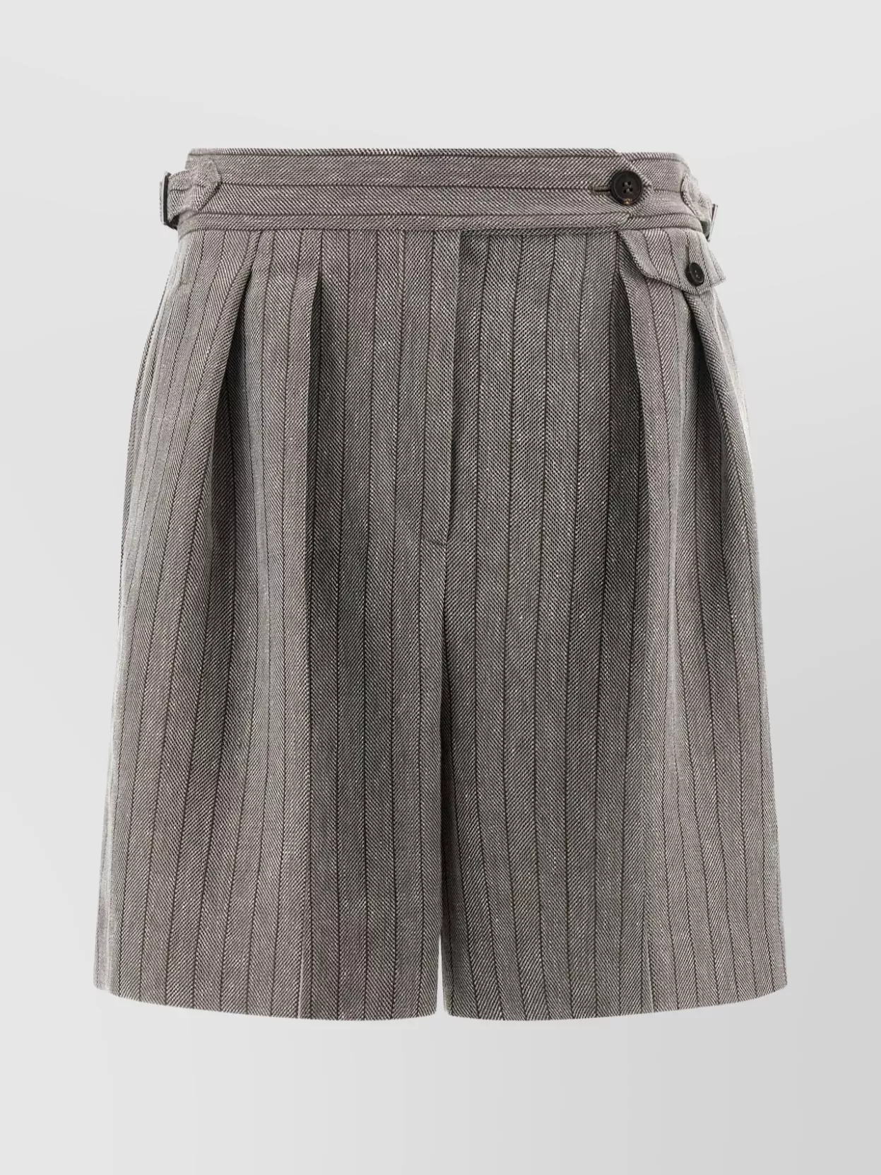 Brunello Cucinelli Herringbone Bermuda Shorts Bermuda And Short Multicolor In Multi