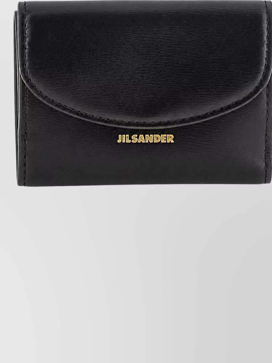 Jil Sander Calfskin Mini Wallet In Black