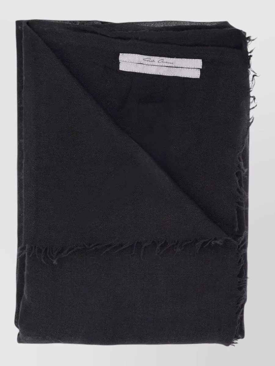 Rick Owens Wool Silk Cashmere Scarf
