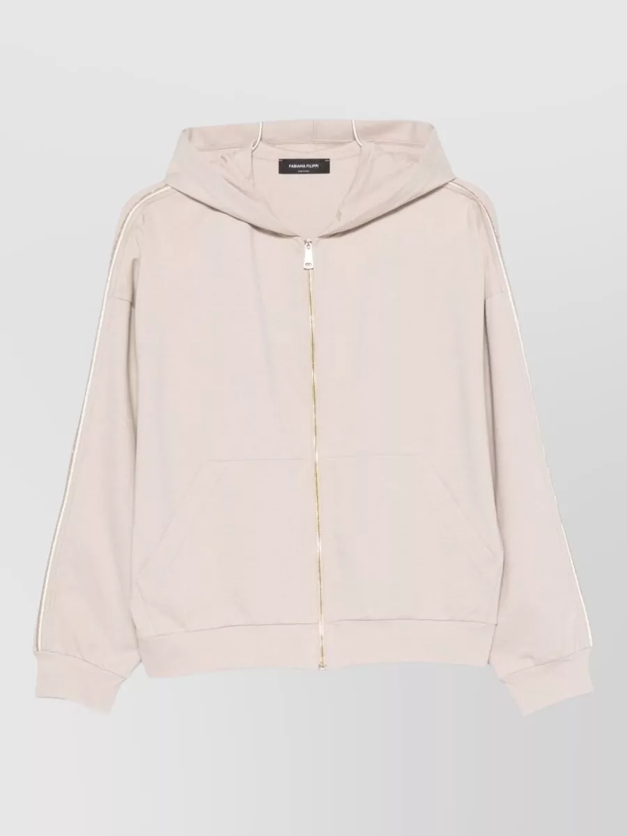 Fabiana Filippi hooded zip-up jacket