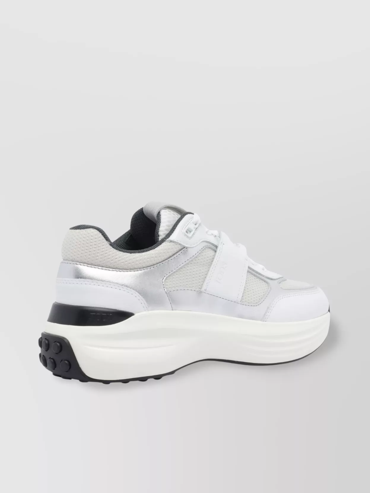 Tod's Fabric And Leather Low Top Sneakers