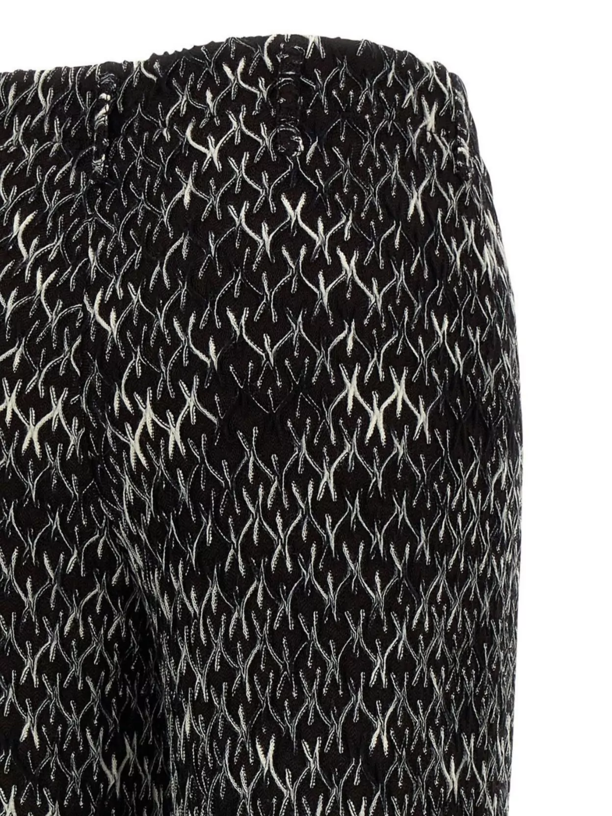 Missoni Crochet-knit Space-dyed Wool-blend Wide-leg Pants In Black