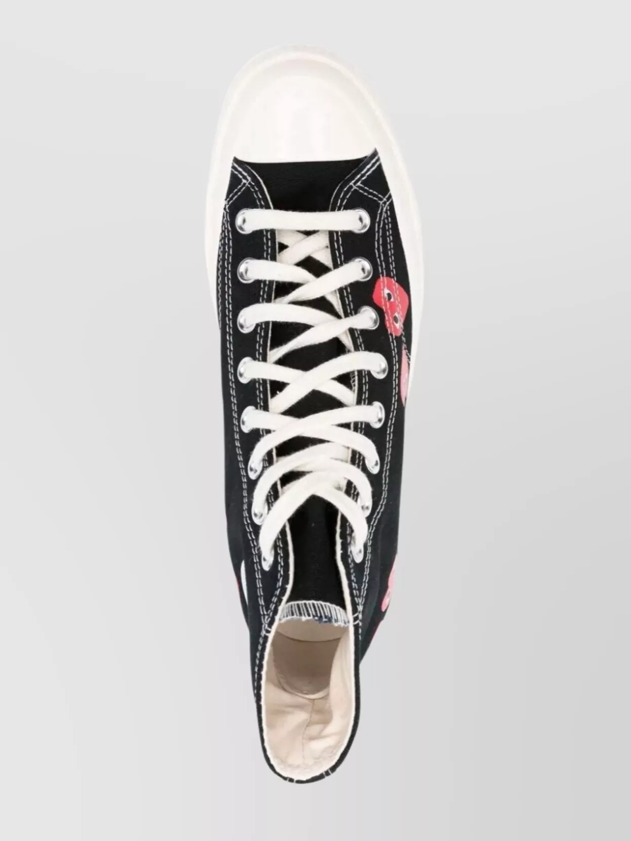 Comme Des Garçons High Top Heart Motif Sneakers