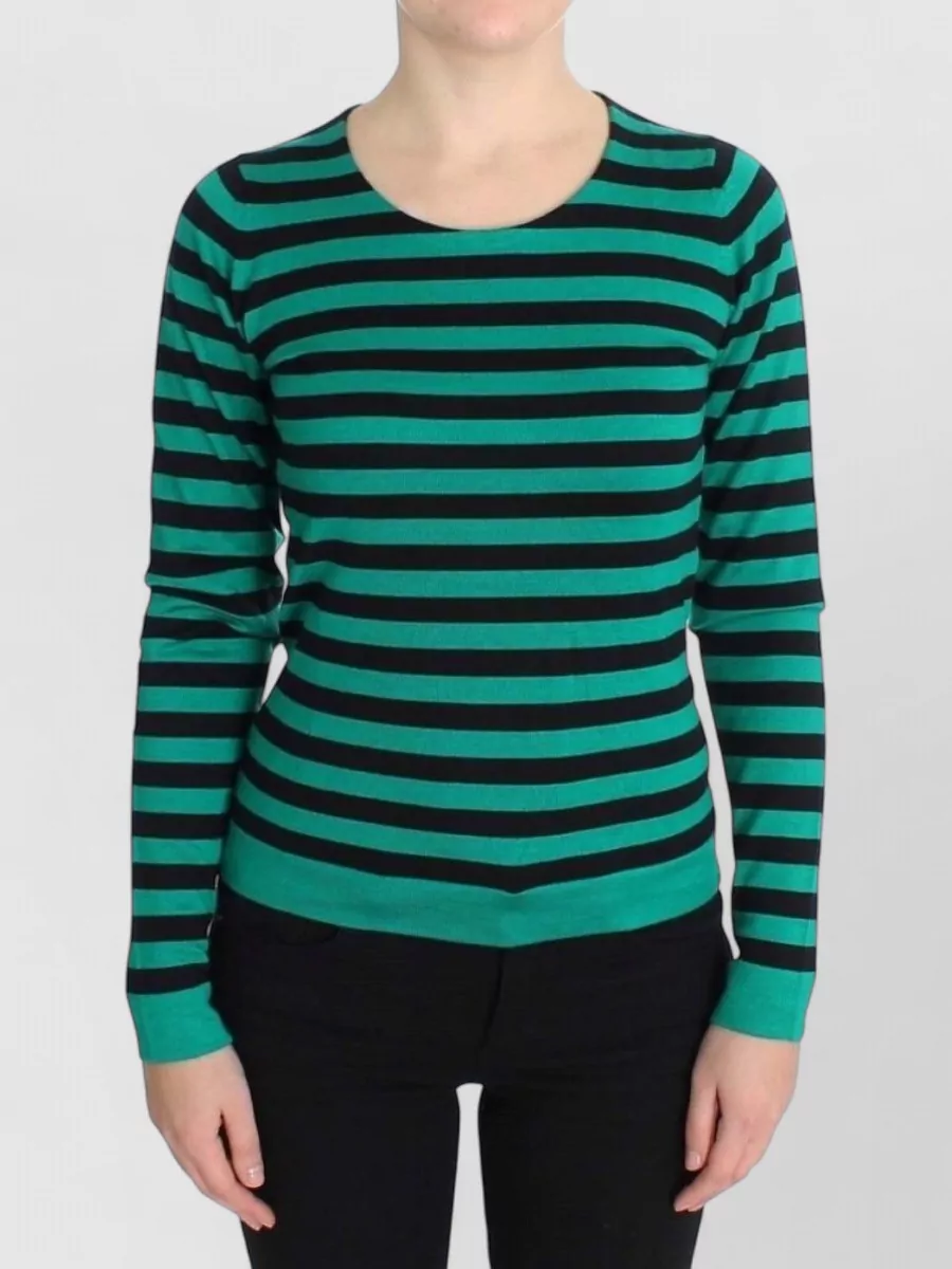 Dolce&Gabbana striped cashmere silk slim-fit sweater