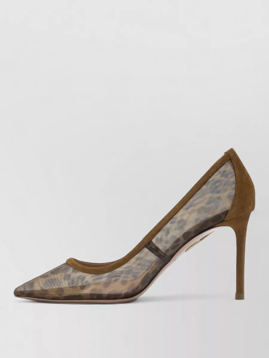 Aquazzura Stylish Stiletto Pumps Animal Print