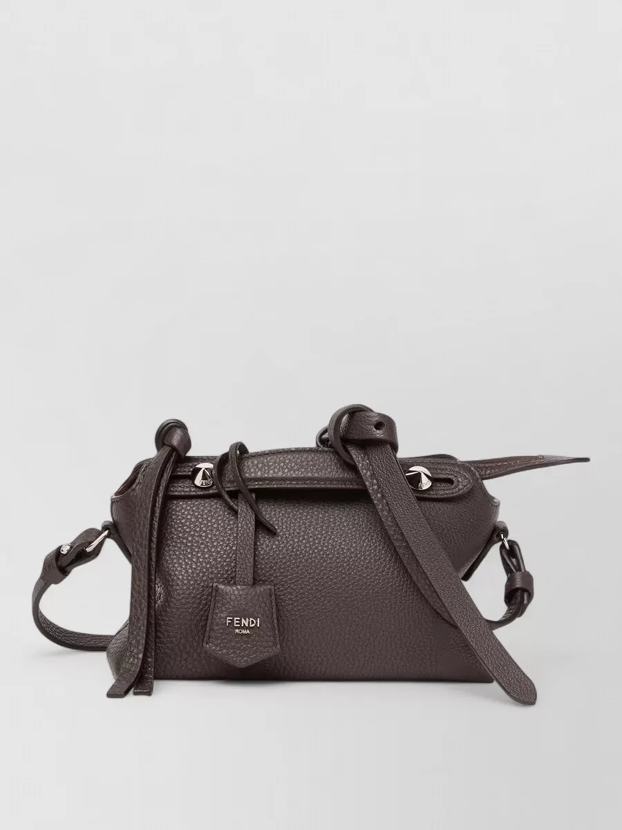 Fendi by the way mini leather clutch bag