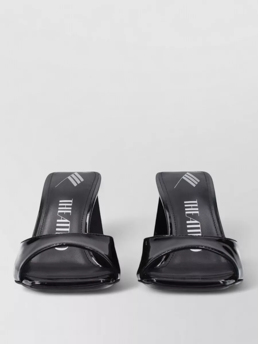 The Attico patent leather heeled mules