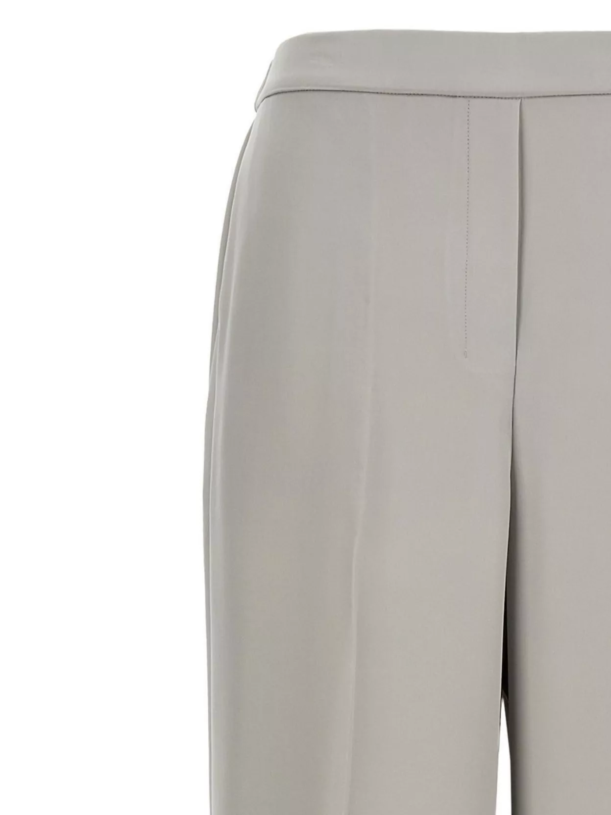 Theory Metallic Pants With Rear Elastic Waist And Wide Leg In Silk Woman