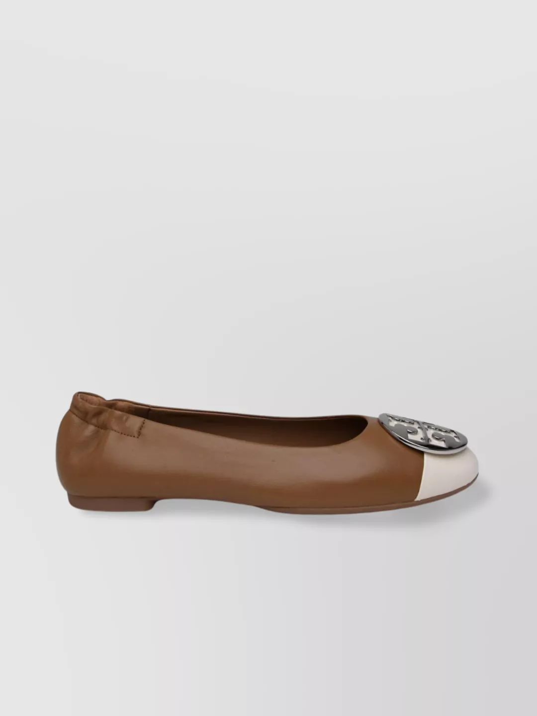 Shop Tory Burch Two-tone Leather Ballet Flats