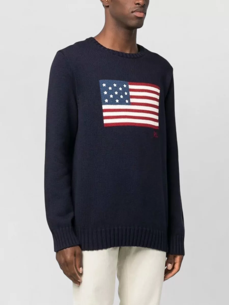 Polo Ralph Lauren Cotton Long-Sleeve Crew-Neck Jumper