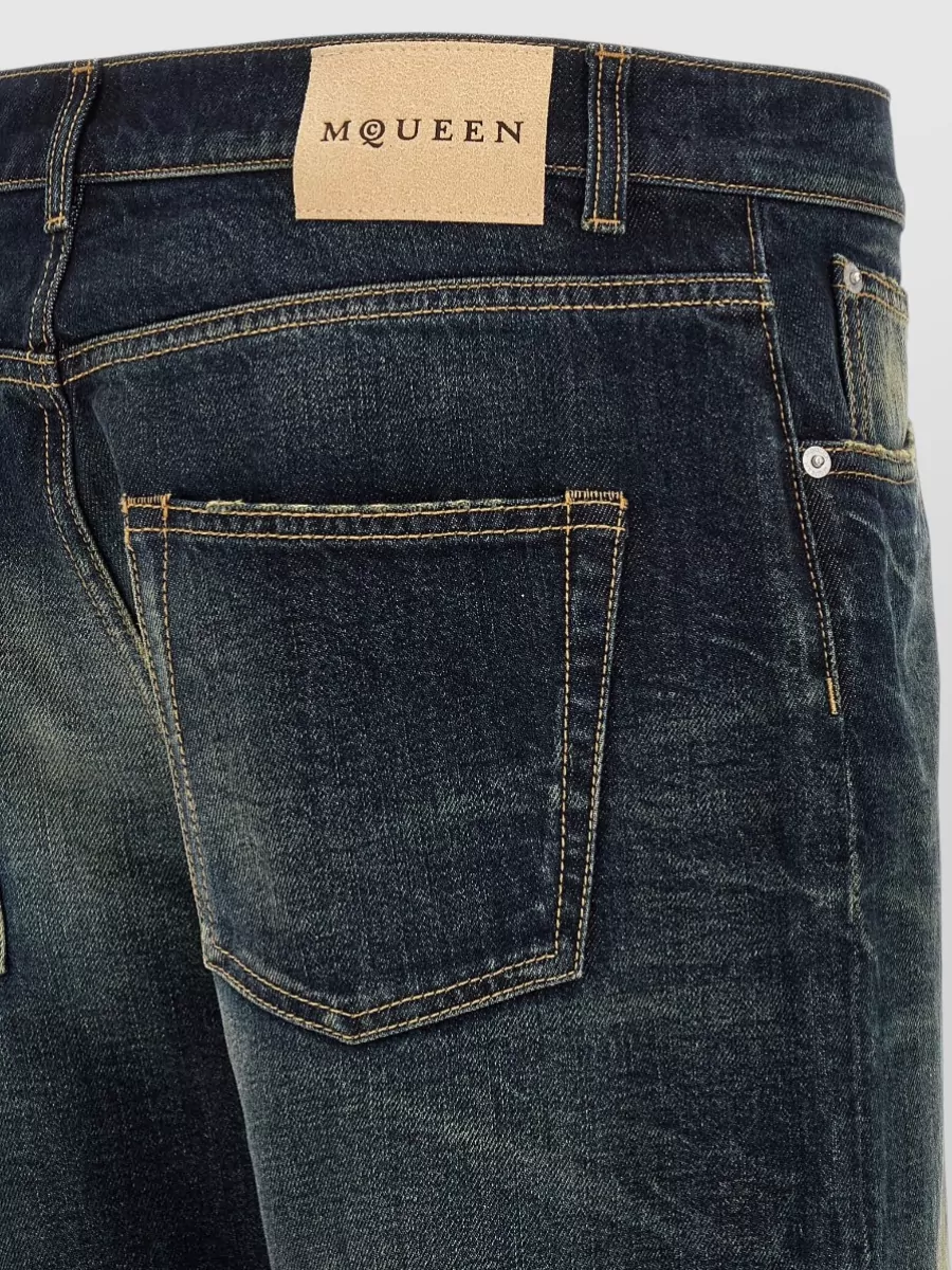 Mc Queen Denim Wide-Leg Jeans