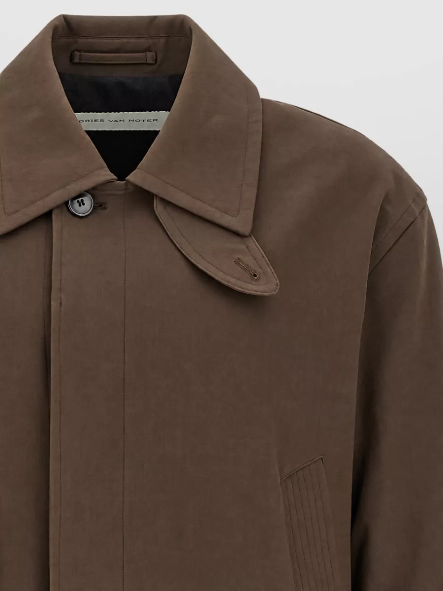 Dries Van Noten Cotton Single Breasted Coat