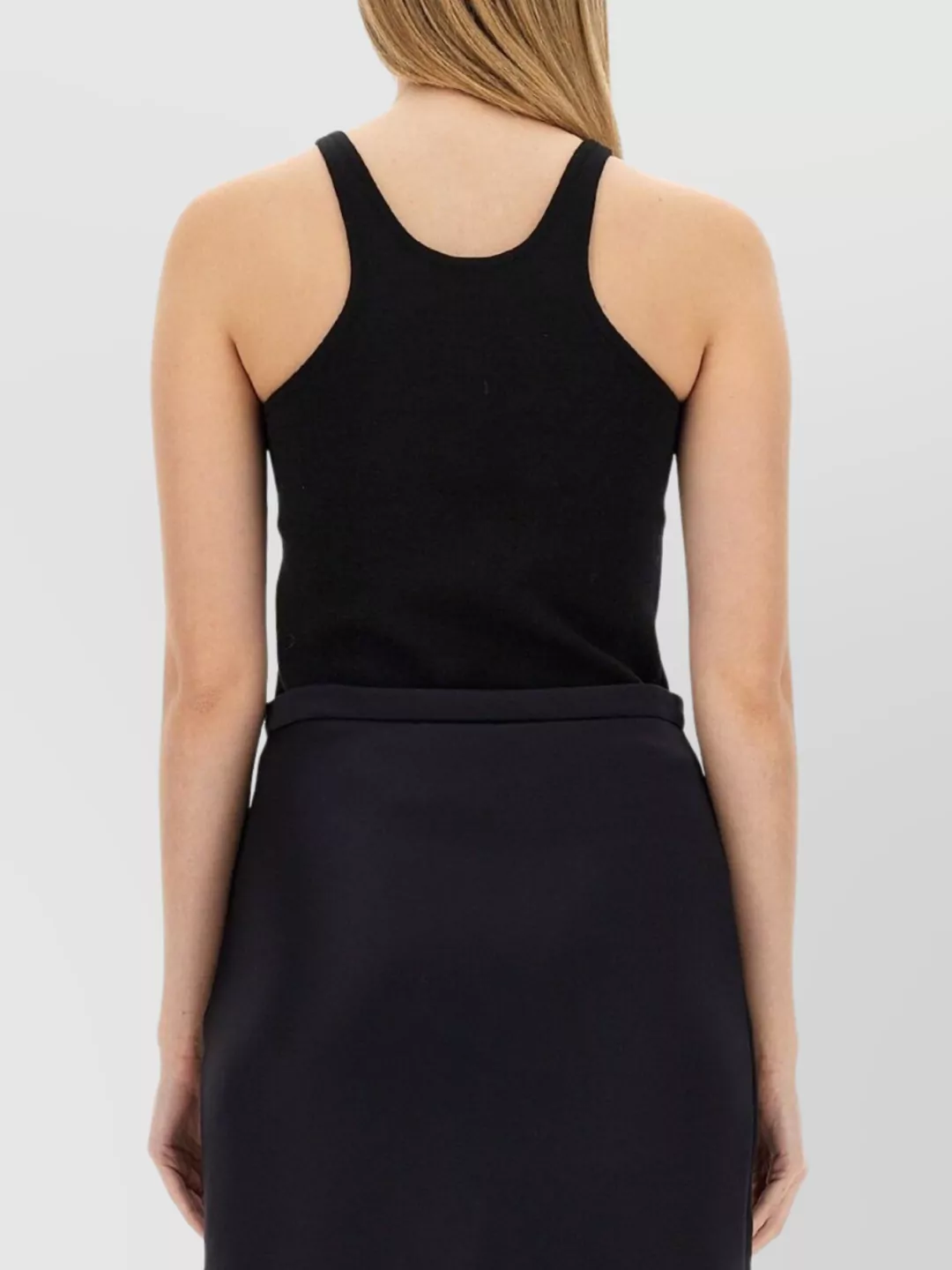 Max Mara Racerback Fitted Sleeveless Top Alfeo