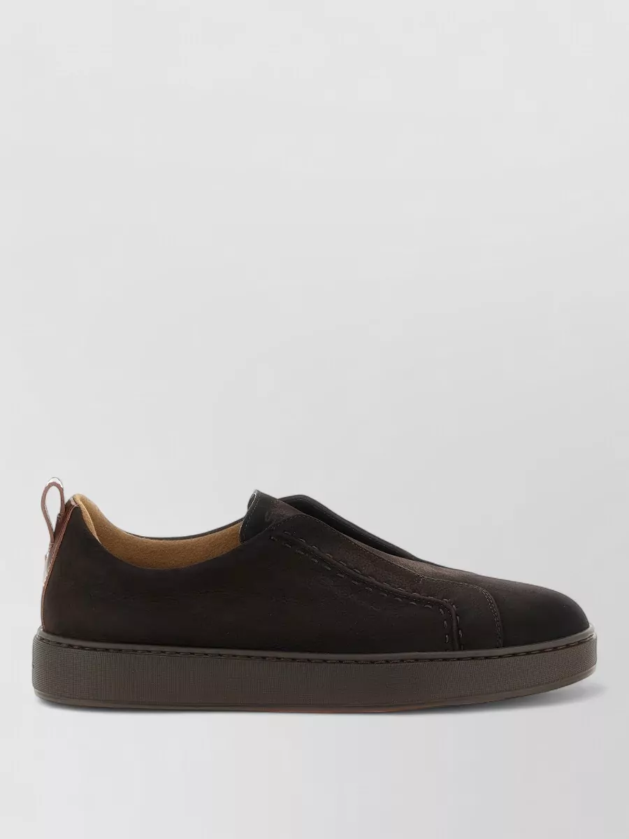 Santoni Leather Loafers