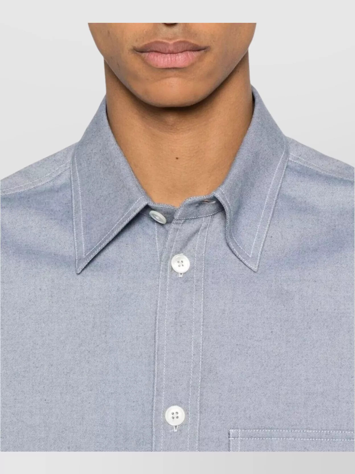 Thom Browne Flannel Shirt Featuring Button-Down Collar
