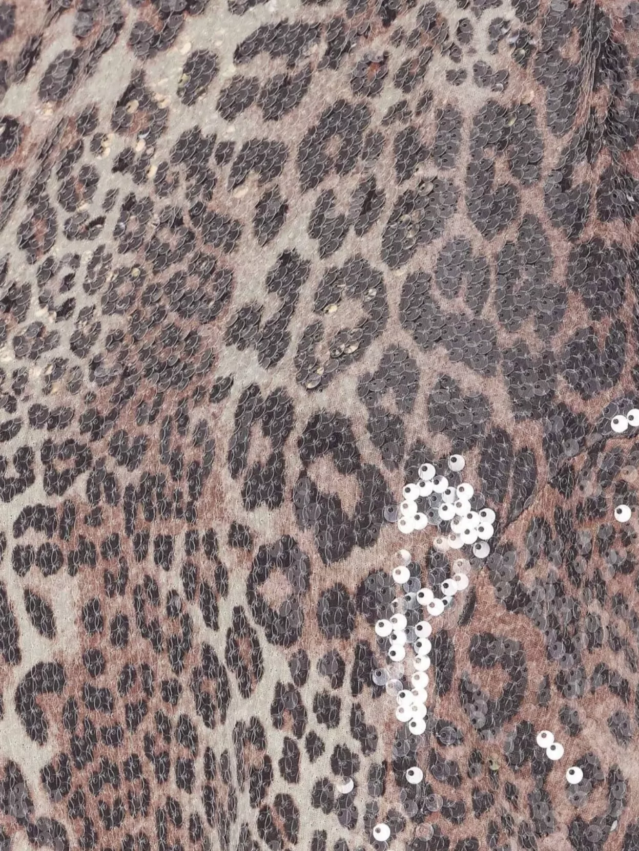 Ganni Leopard Blouse With Sequins