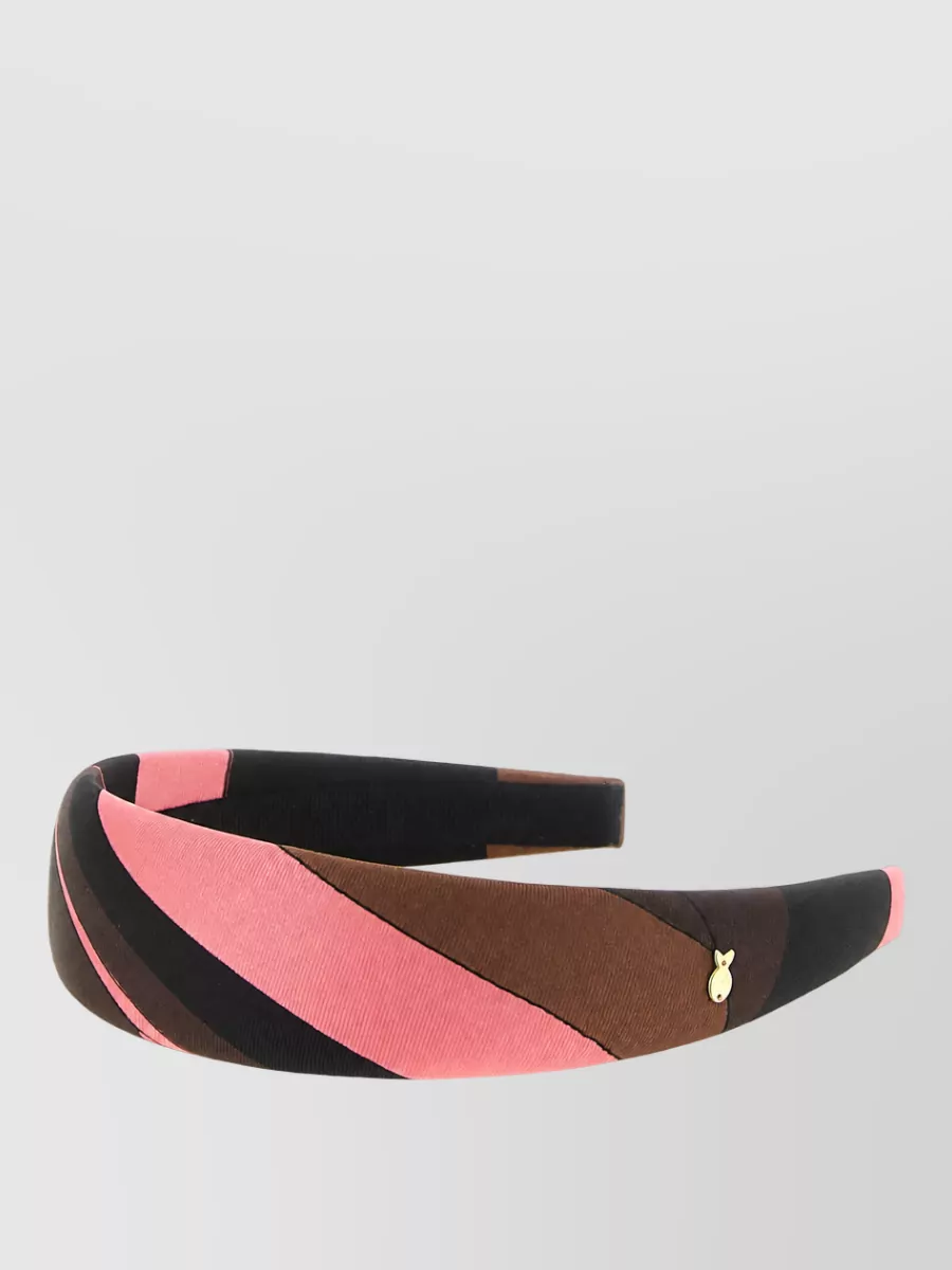 Pucci silk padded printed headband