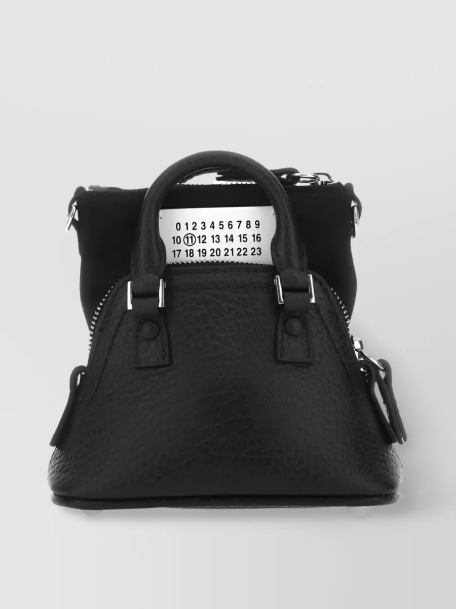 Shop Maison Margiela 5ac Classique Leather Crossbody Bag In Black