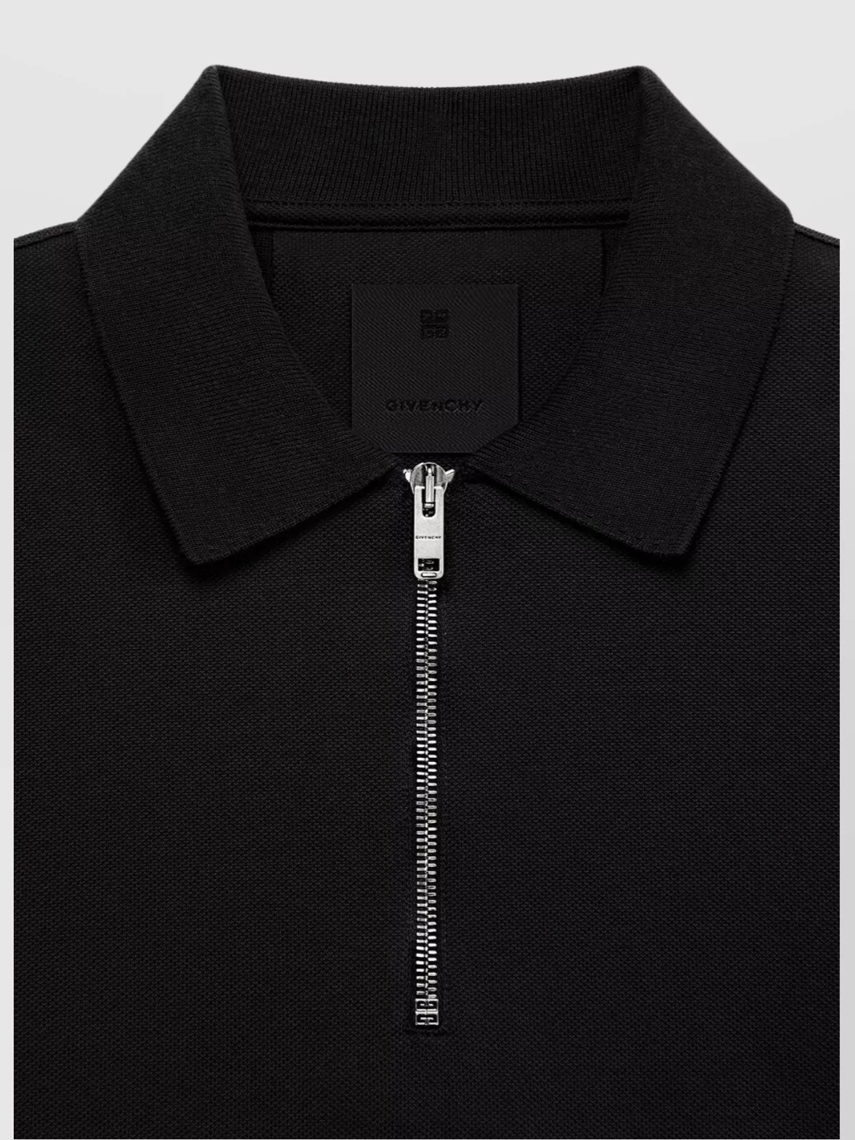 Givenchy Archetype Zip Collar Polo
