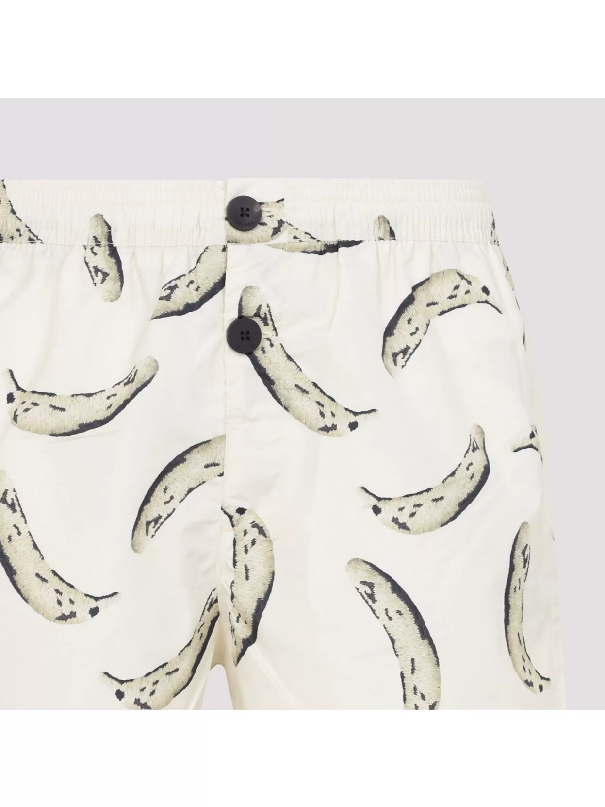 Shop Jacquemus Puntini Trunks Banana Print Swim Shorts