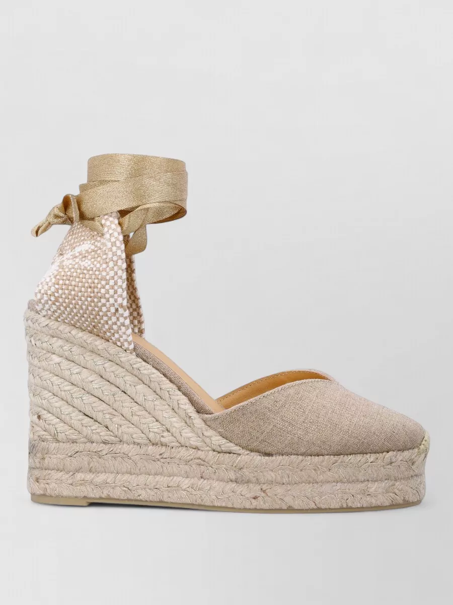 Castaner Linen Wedge Espadrilles