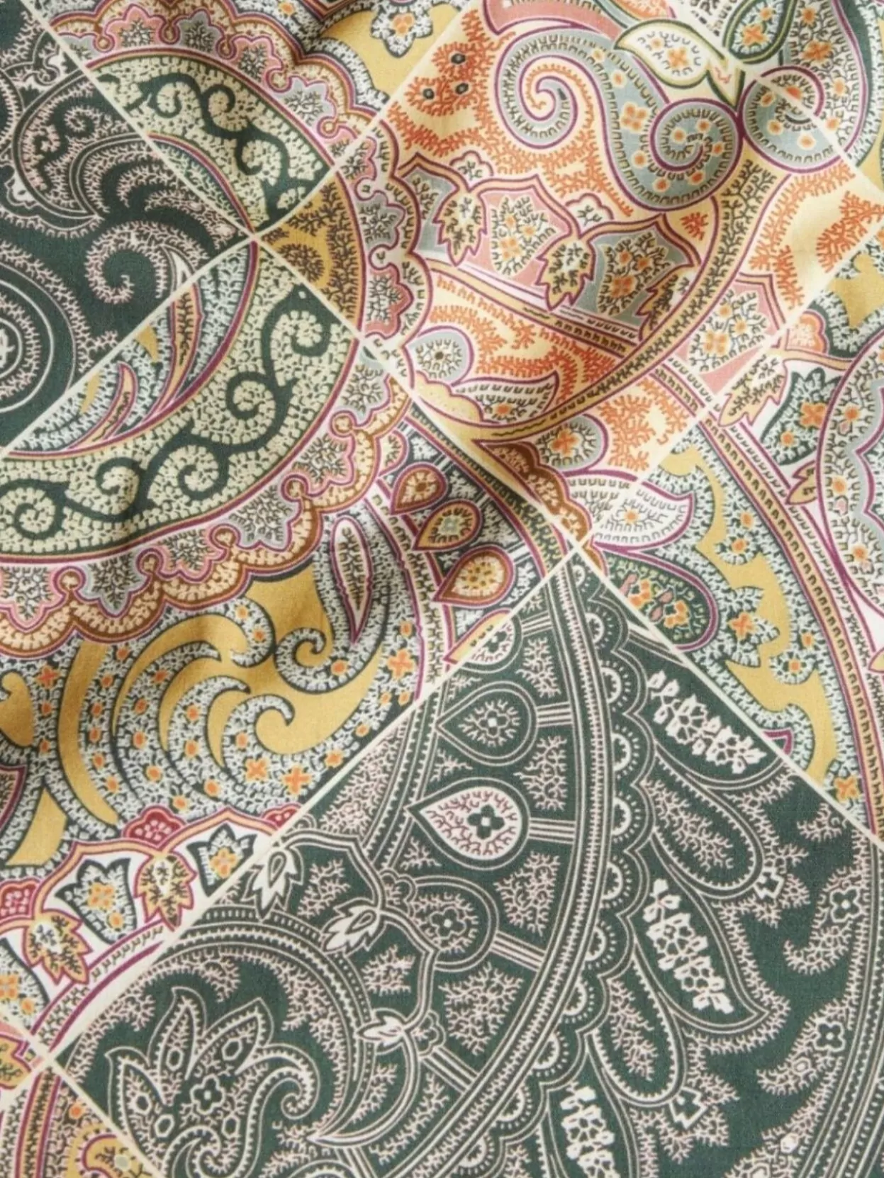Etro Cotton Paisley Patchwork Shirt