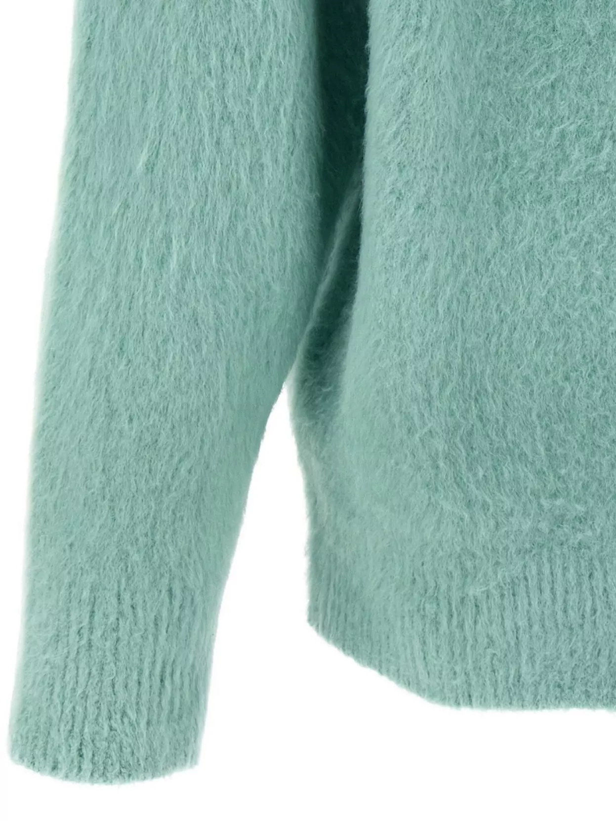 Roberto Collina Crew Neck Shearling Cotton Sweater