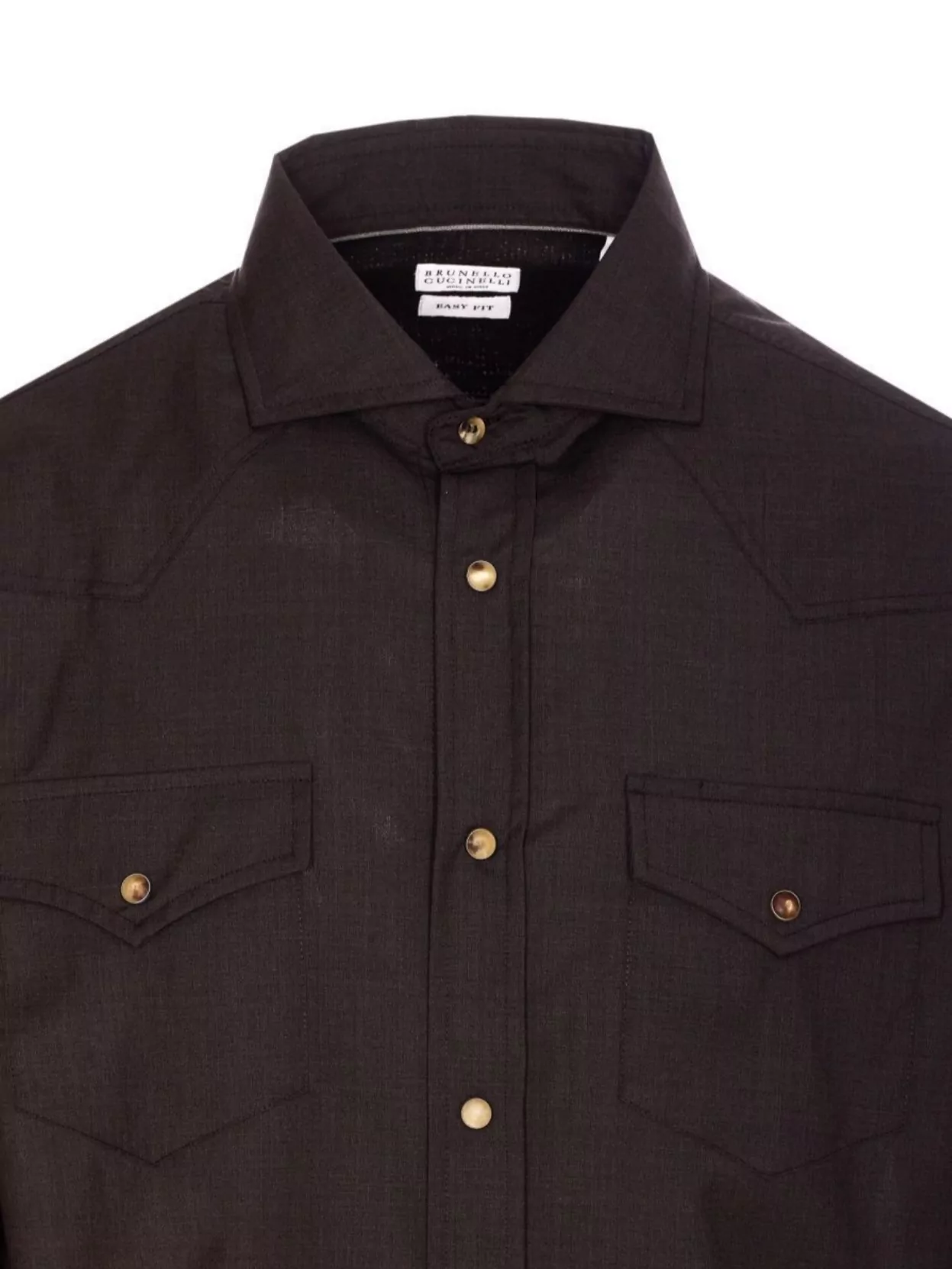 Brunello Cucinelli Shirt With Chest Pockets And Long Sleeves