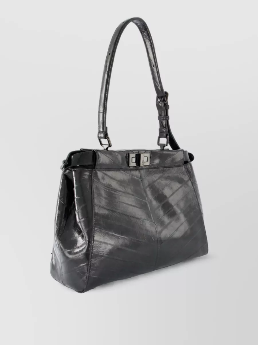 Fendi Peekaboo Medium Leather Shoulder Bag