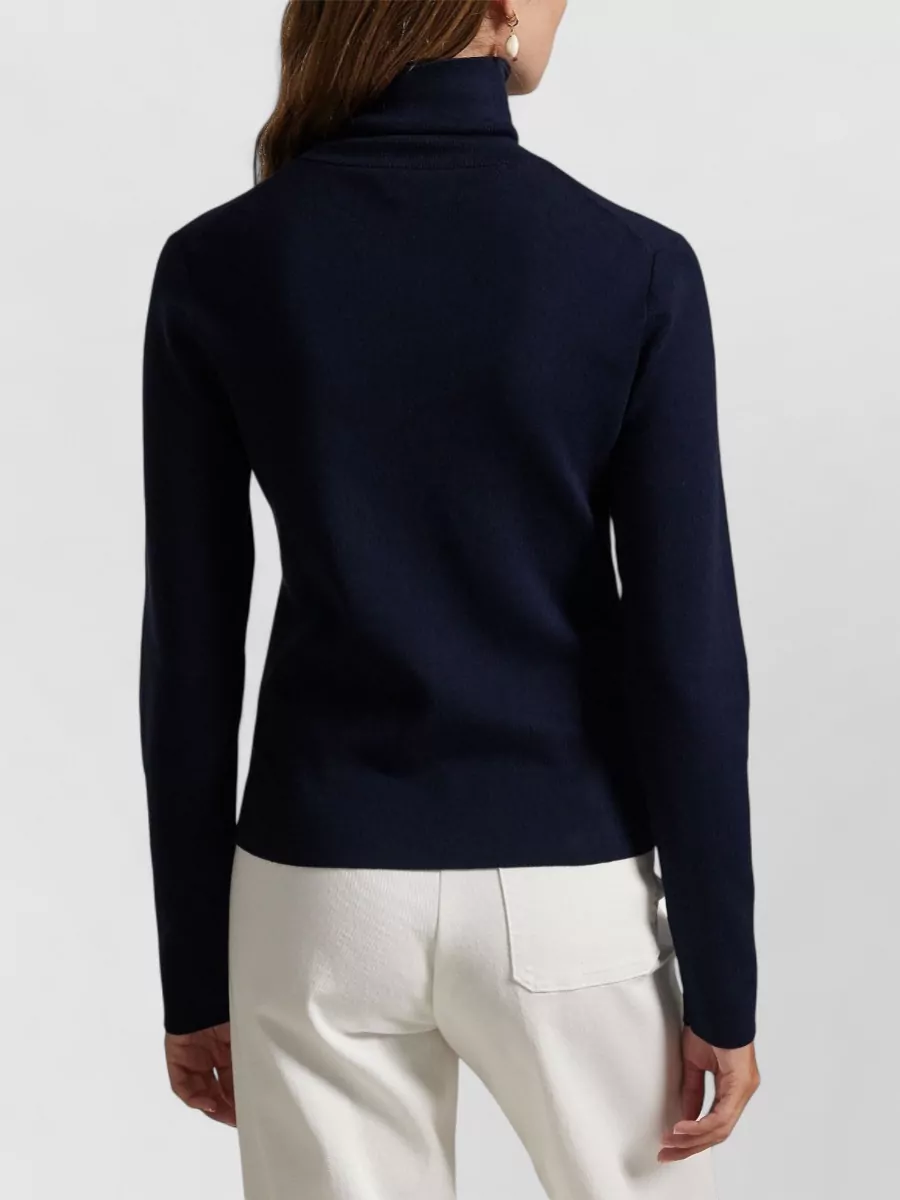 Ralph Lauren Turtleneck Sweater Logo Detail Long Sleeves