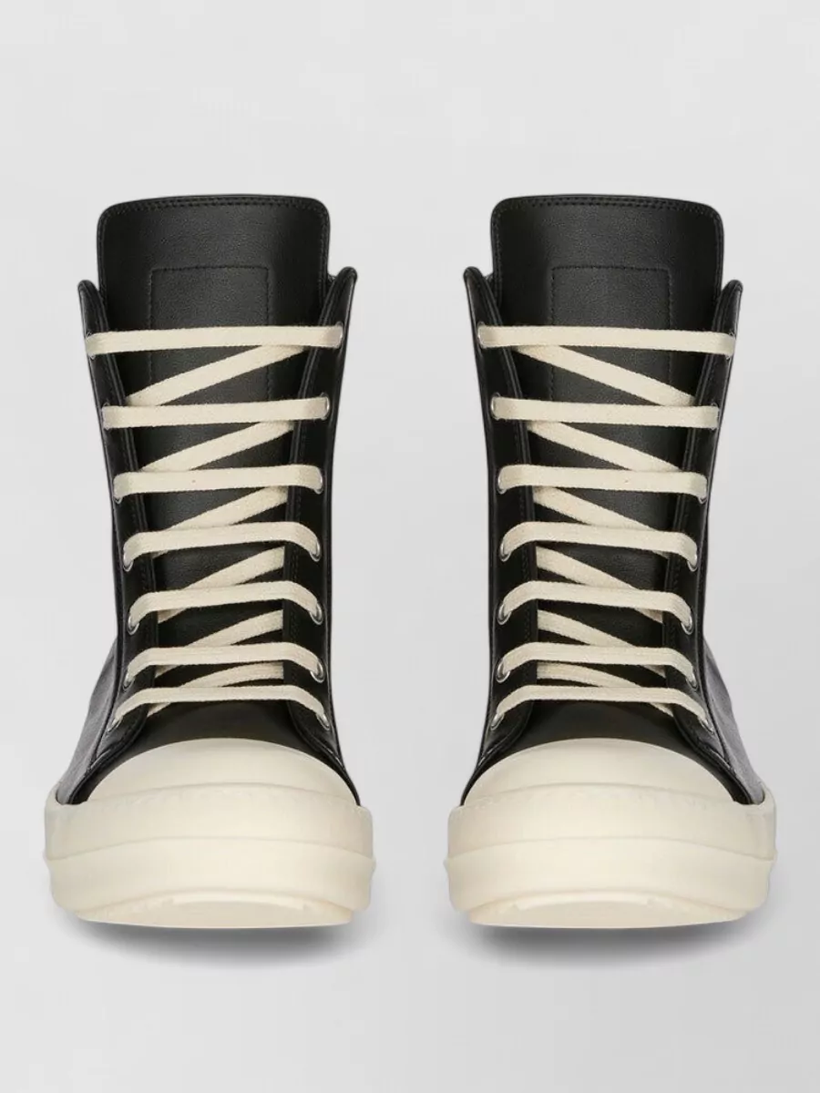 Rick Owens leather high-top sneakers