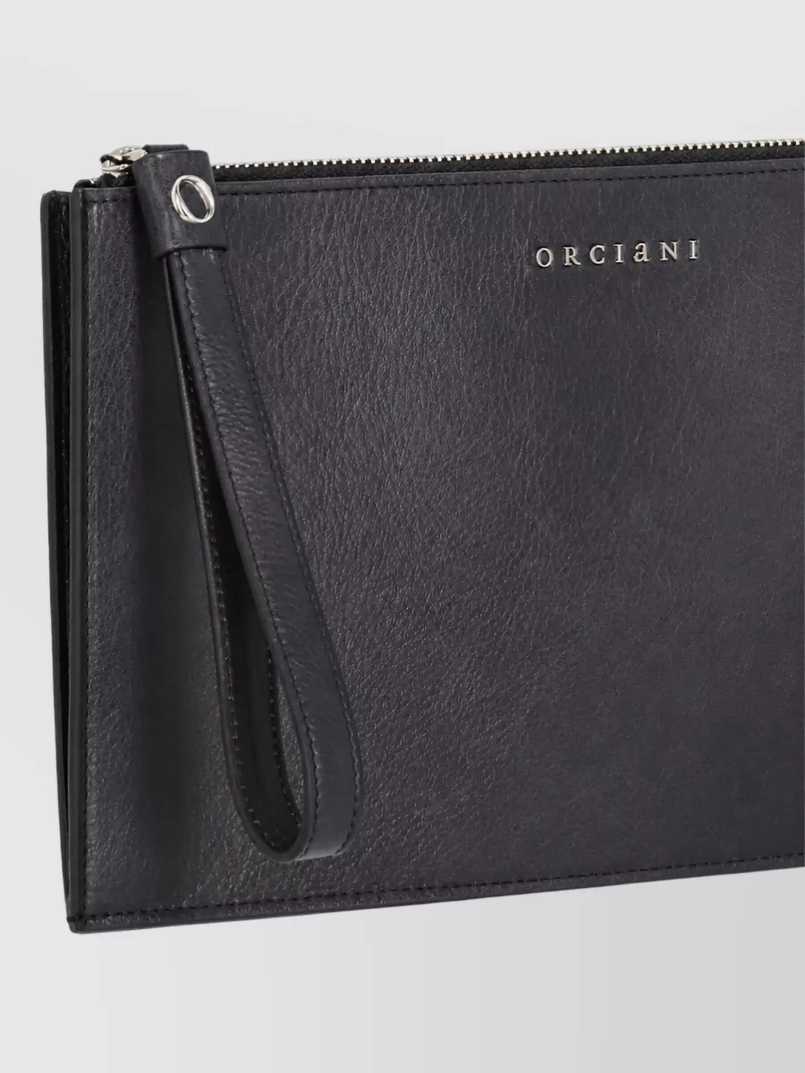 Orciani Leather Clutch Bag