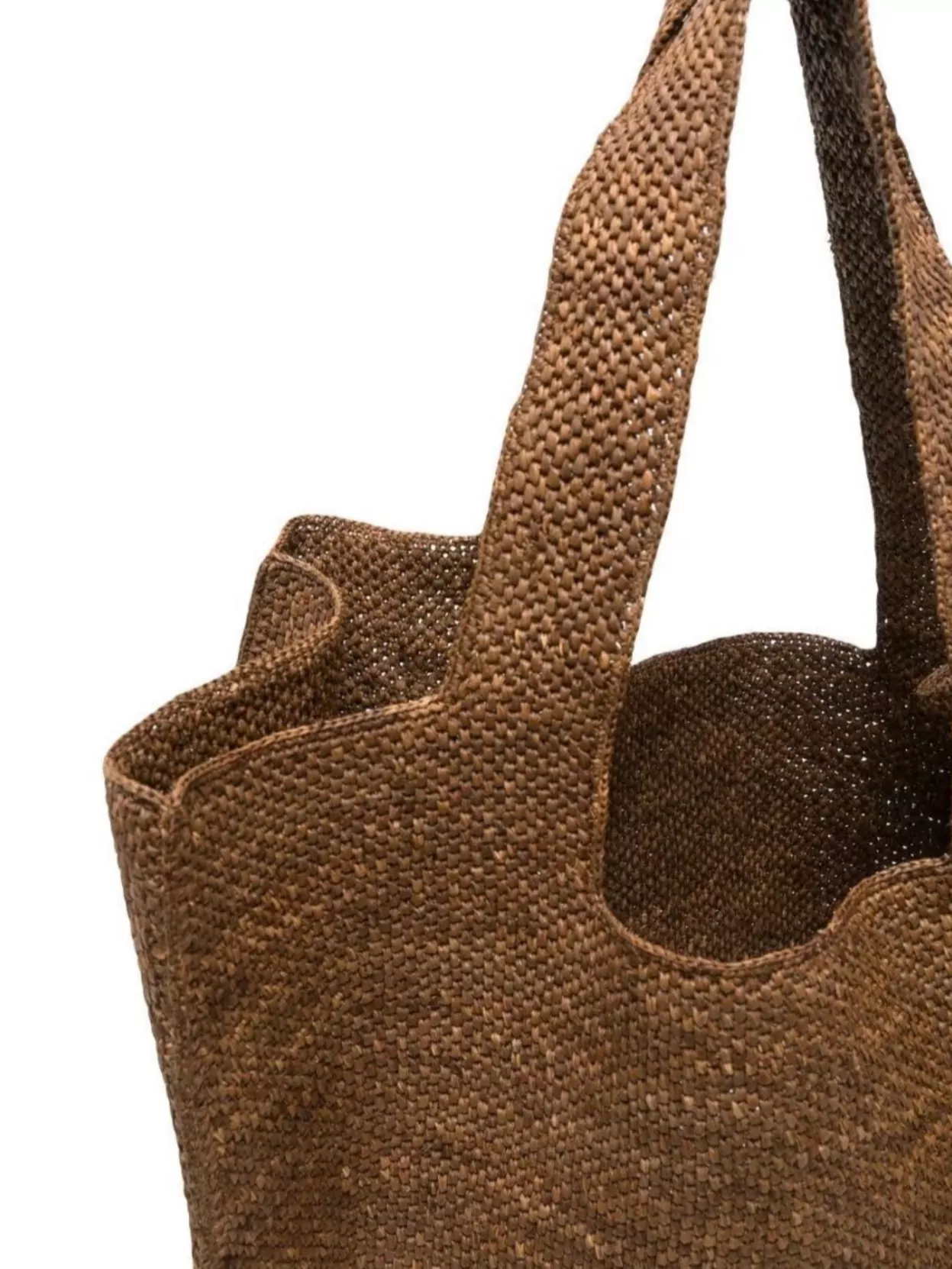 Themoiré Raffia Woven Tote Bag