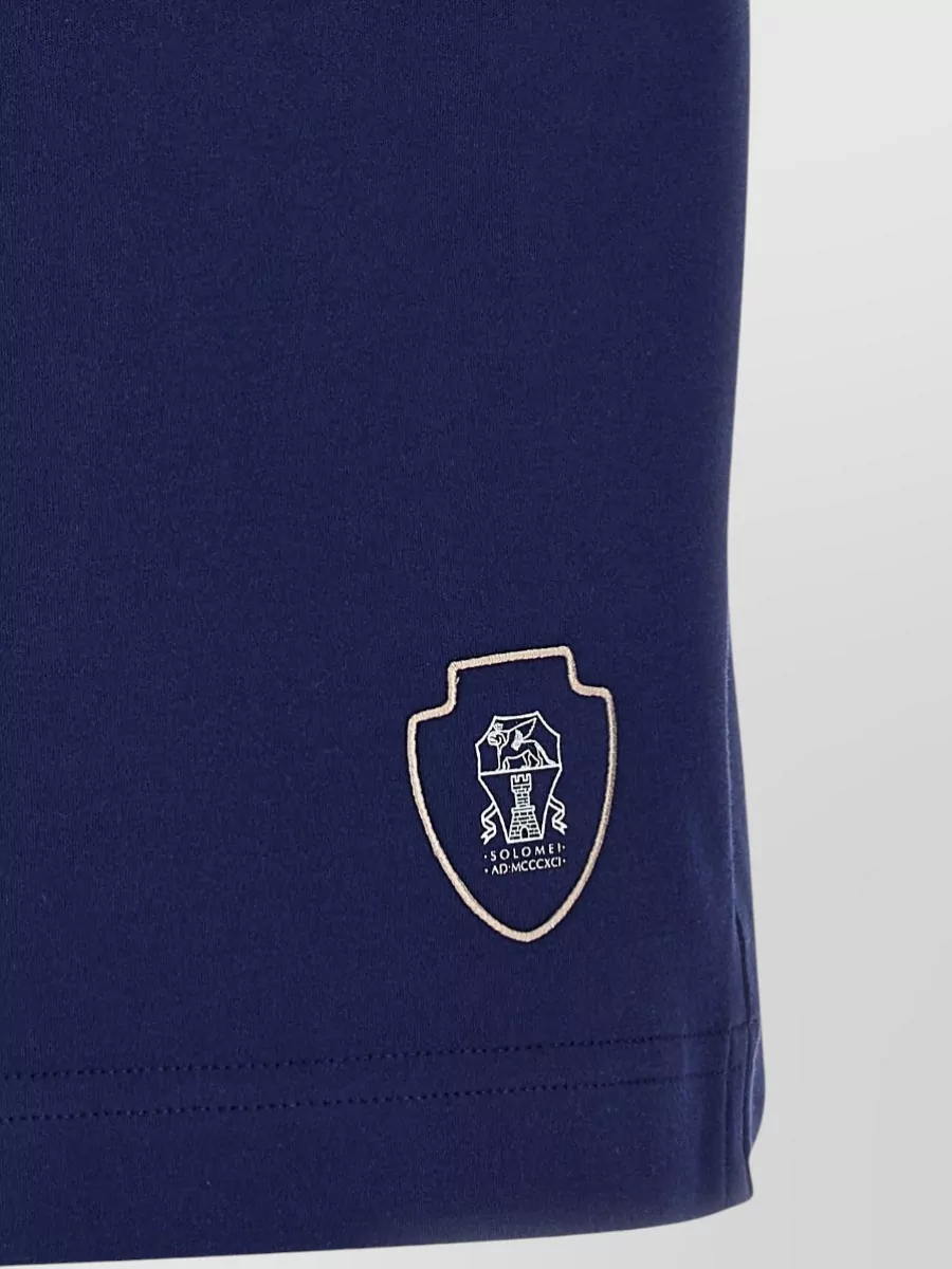 Brunello Cucinelli Interlock Cotton Bermuda Shorts Side Stripe