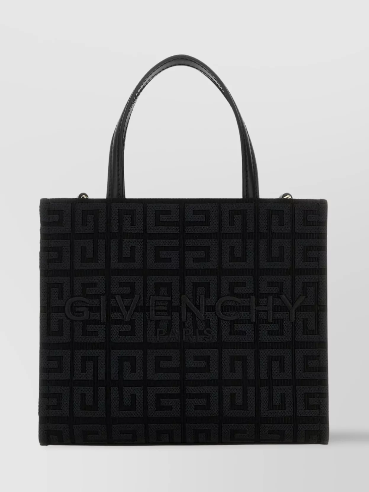 Shop Givenchy Canvas G-tote Shoulder Bag In Black