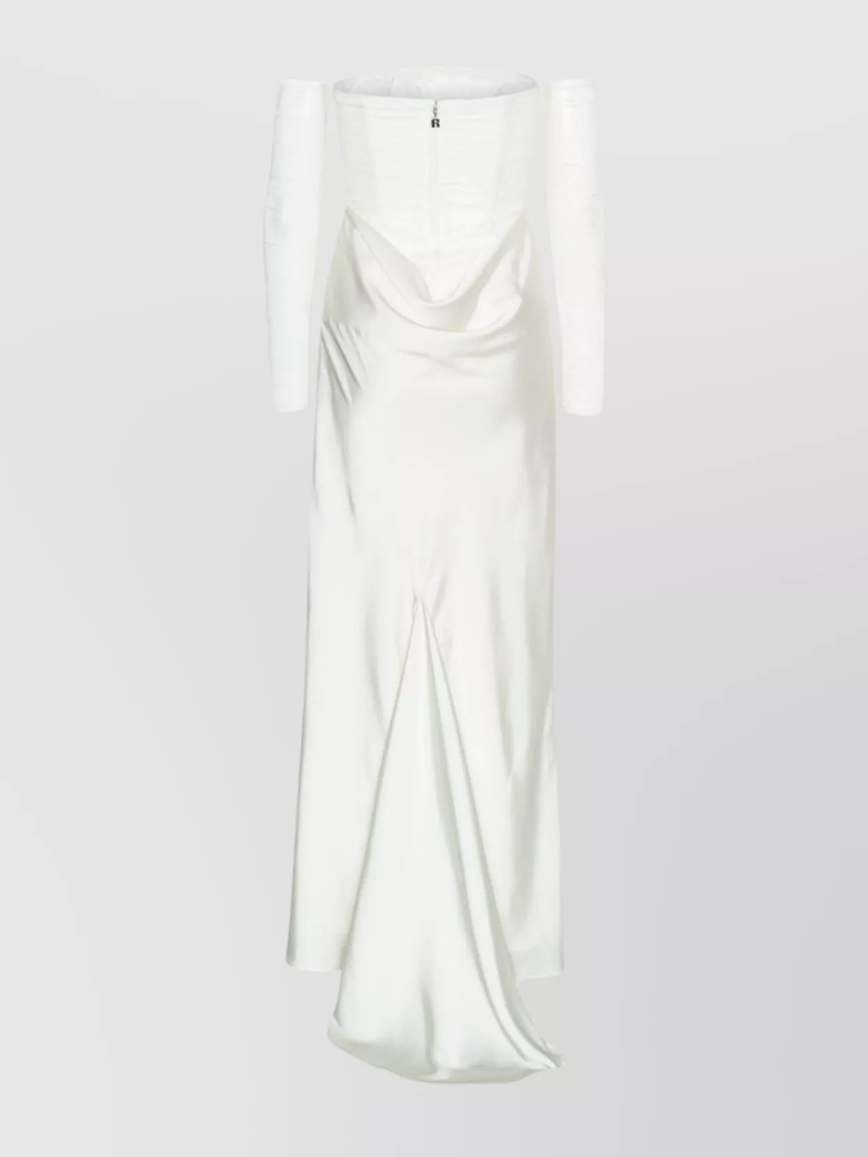 Rotate Off-Shoulder Long Dress Sheer Sleeves