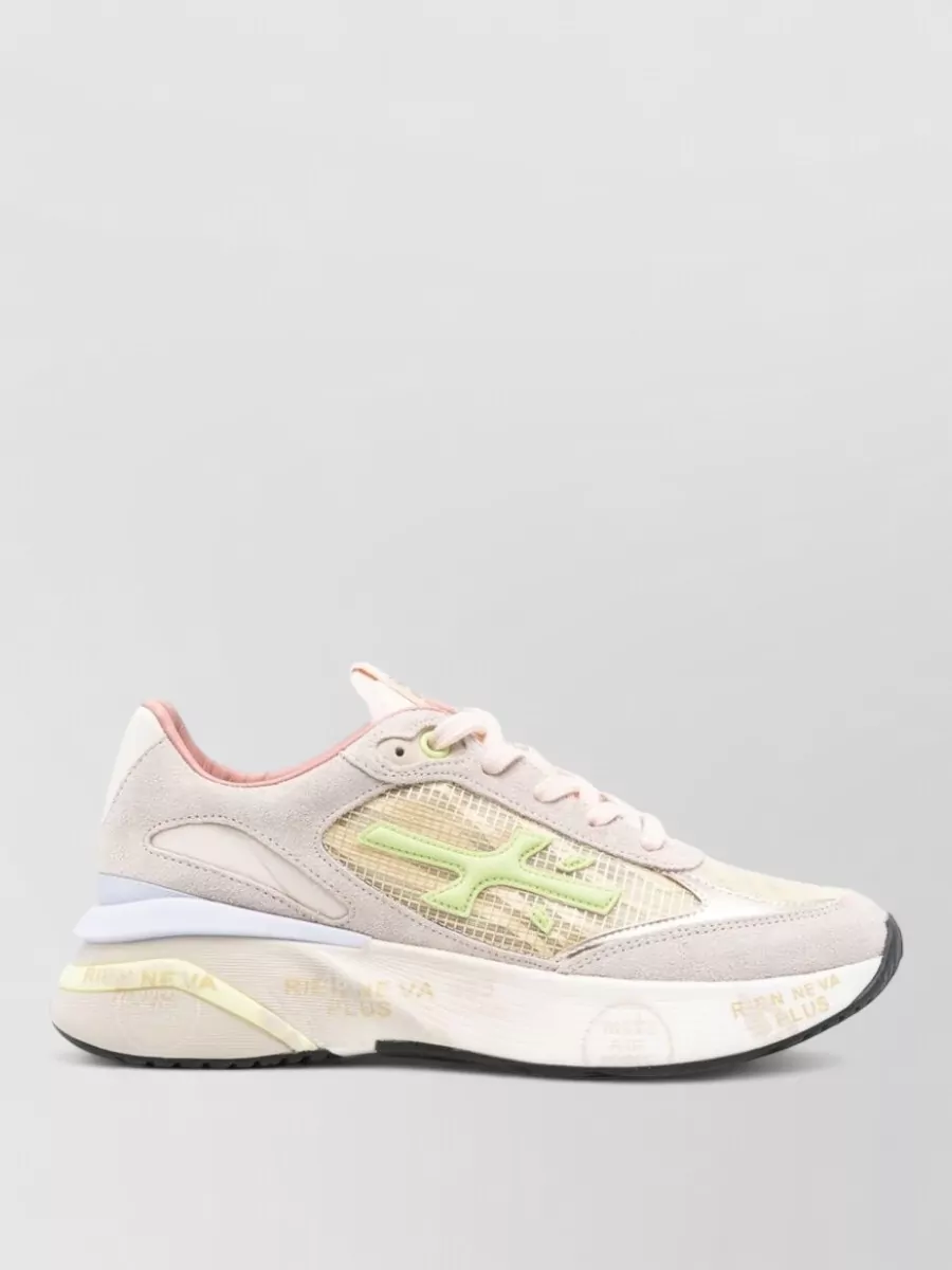 Premiata Moerund 7466 Mesh Panels Sneakers Rubber Sole