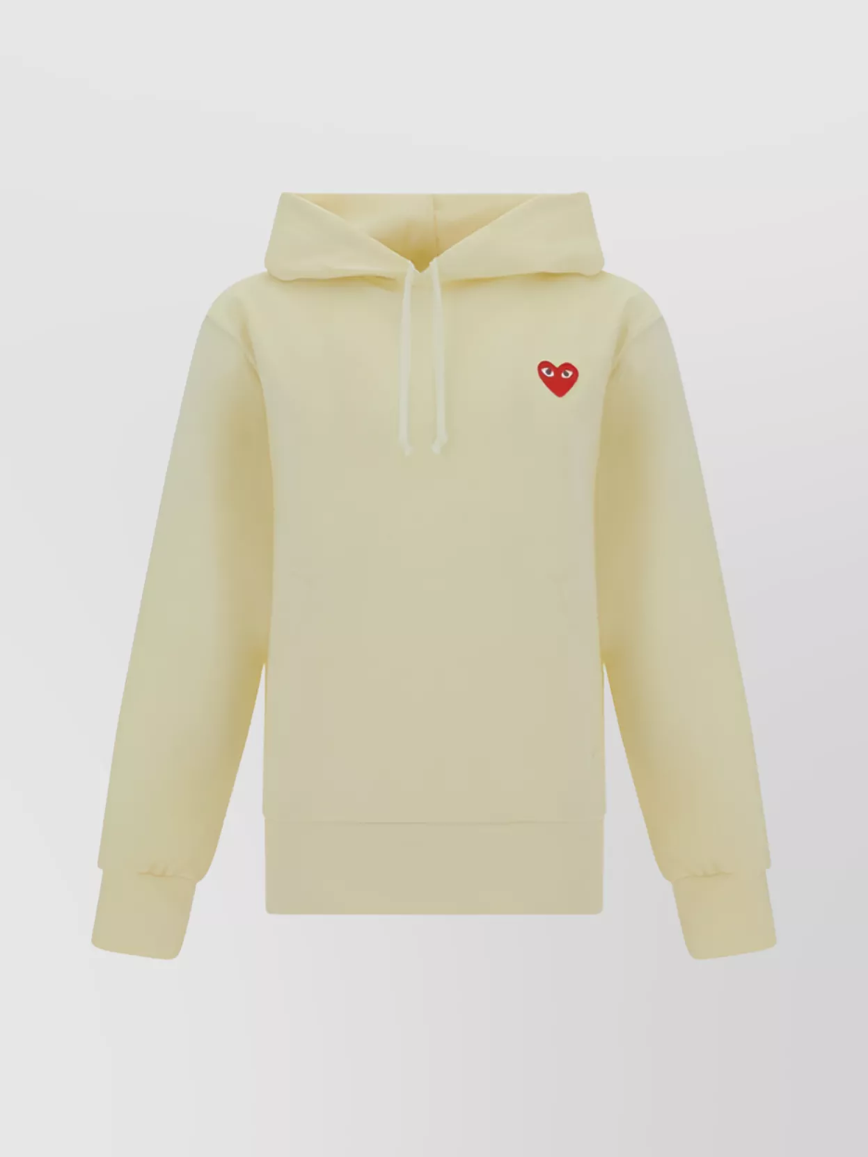 Comme Des Garçons Play Embroidered Detail Hoodie With Kangaroo Pocket