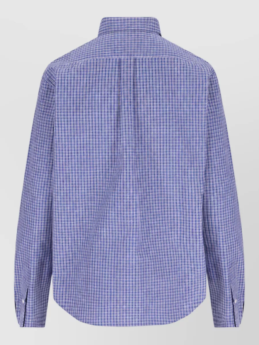 Miu Miu Checked Cotton Long-Sleeve Shirt