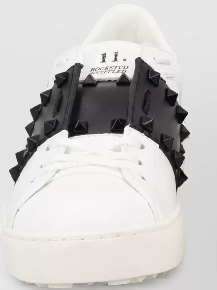 Valentino Garavani leather rockstud untitled low-top sneakers