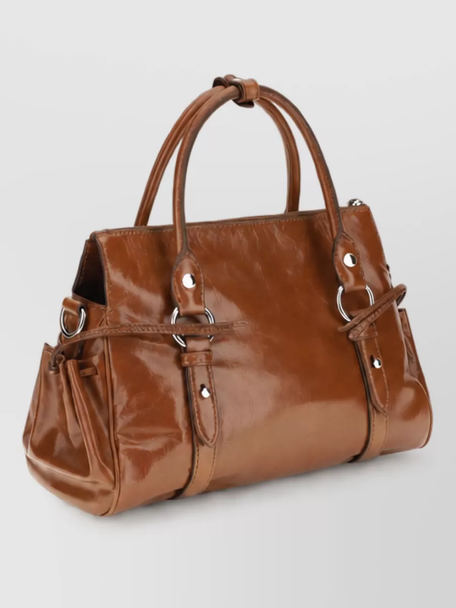 Miu Miu Arcadie Leather Shoulder Bag